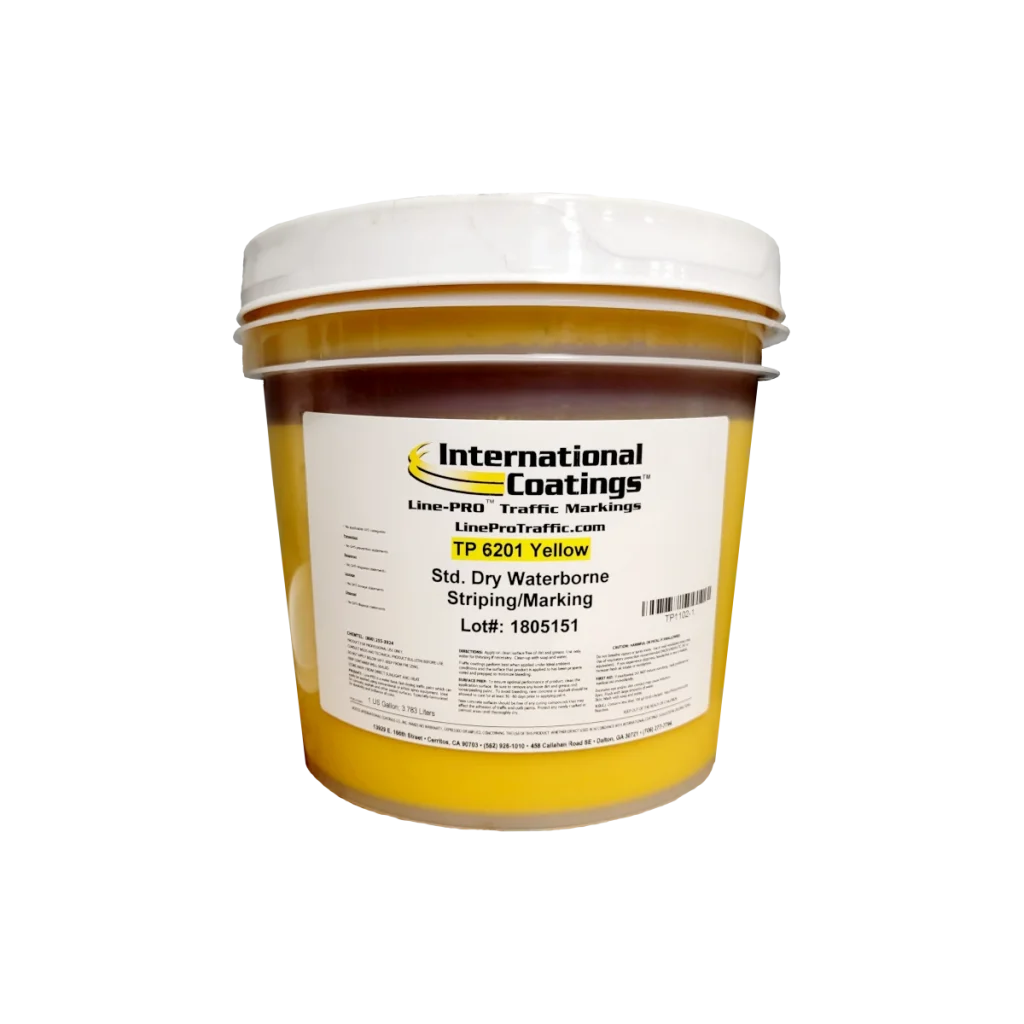 Yellow Line Pro Standard Dry Waterbourne Striping Marking 6201