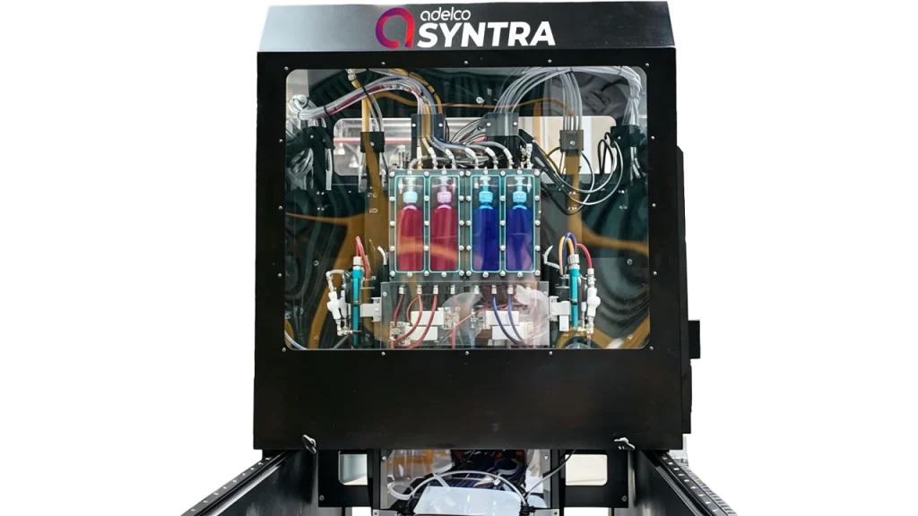 Syntra, direct to garments, by adelco